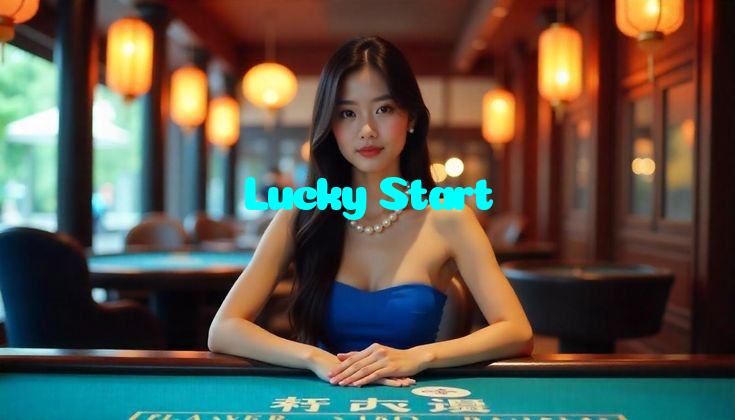 Lucky Start casino presented on mobile device in Pakistan with slots and live games